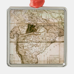 Map of India, 1803 Metal Ornament