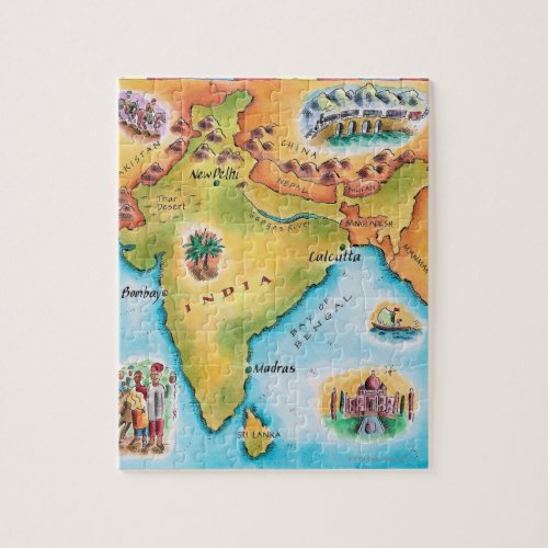 Map of India Jigsaw Puzzle