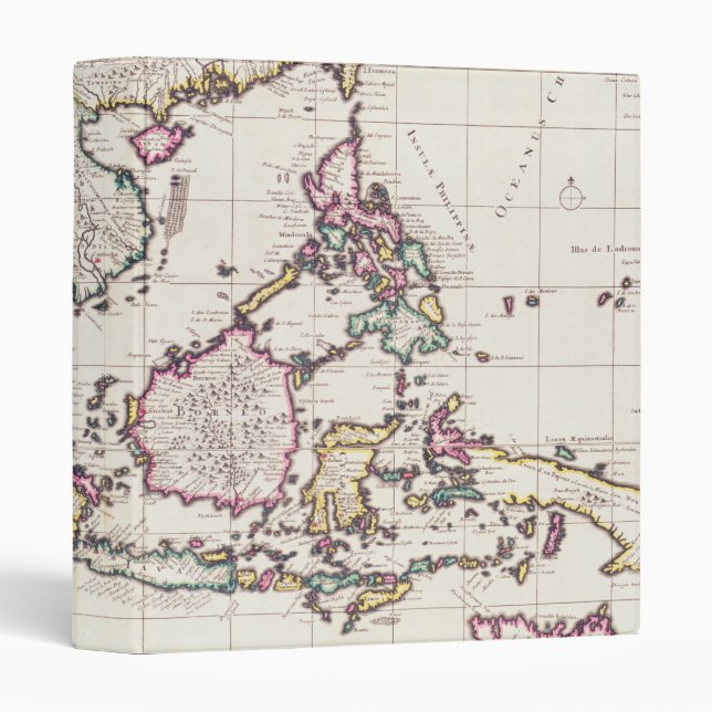 Map of India & the East Indies 3 Ring Binder (Front/Spine)