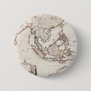 Map of India & the East Indies Button