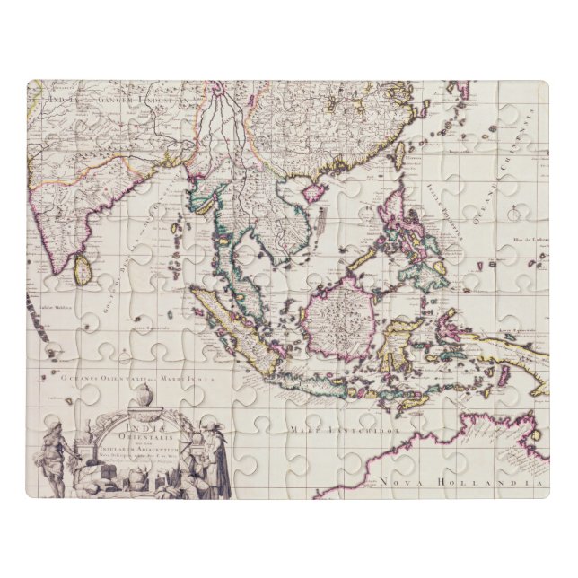 Map of India & the East Indies Jigsaw Puzzle (Puzzle Horizontal)