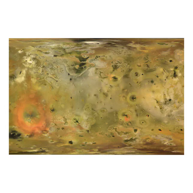 Map of Io Wood Wall Art | Zazzle