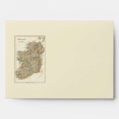 Map Of Ireland 1862 Wedding Stationery Envelope