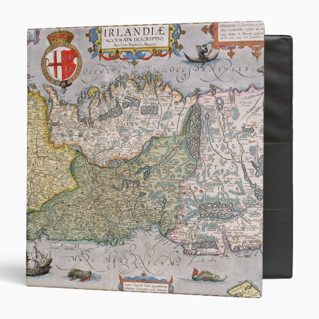 Map of Ireland 3 Ring Binder (Front/Inside)