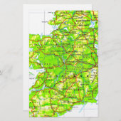 Map of Ireland Emerald Isle St Patrick's Day (Front/Back)