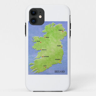 Map of Ireland iPhone case