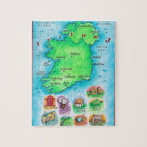 Map of Ireland Jigsaw Puzzle