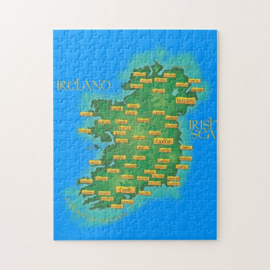 Map Of Ireland Jigsaw Puzzle