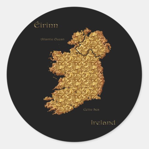 Map of IRELAND Sticker Series