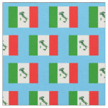 Map of Italy and Italian Flag Fabric