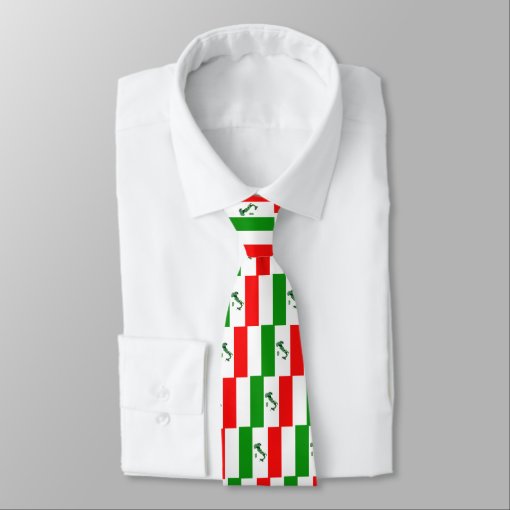 Map of Italy and Italian Flag Tie Zazzle