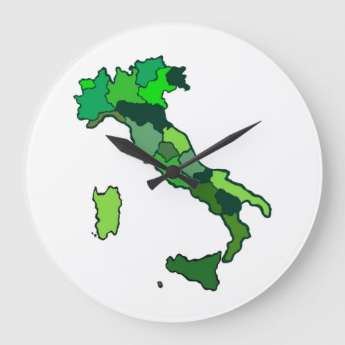 Map of Italy Clock