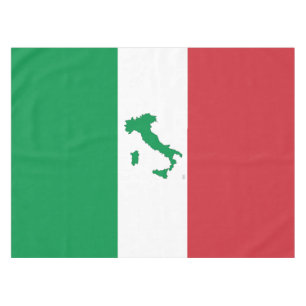 Map of Italy - Italian Flag Tablecloth