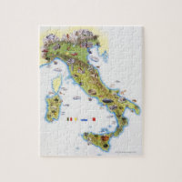 Map of Italy Jigsaw Puzzle