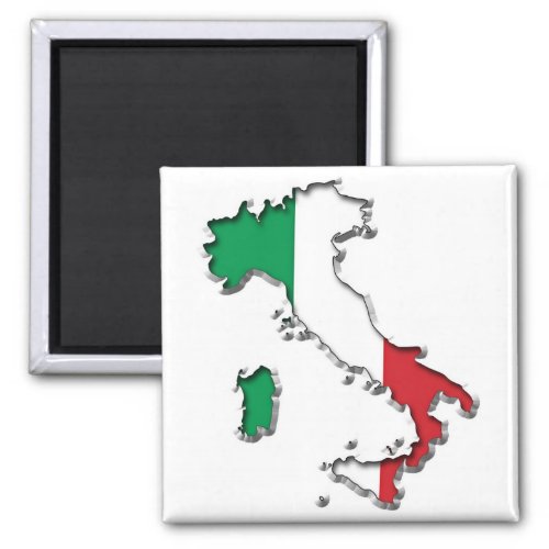 Map of Italy Magnet