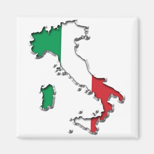Map of Italy Magnet (Front)