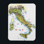 Map of Italy Magnet<br><div class="desc">Asset ID: 75489636 / Brian Delf / Map of Italy</div>