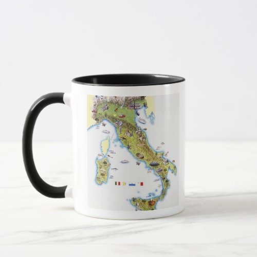 Map of Italy Mug