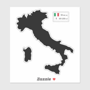 Map of Italy Sticker