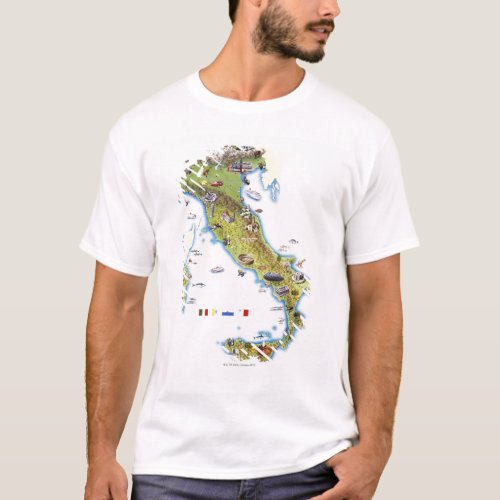 Map of Italy T_Shirt