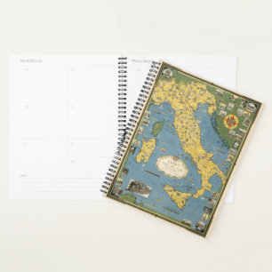 Map of Italy with Vatican City Planner