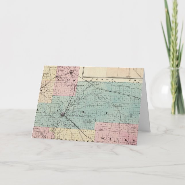 Map of Jackson County, Plat of Friendship Card (Front)