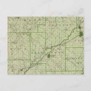 Map of Jackson County Postcard