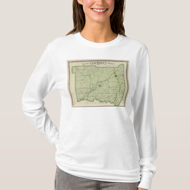 Map of Jackson County T-Shirt (Front)