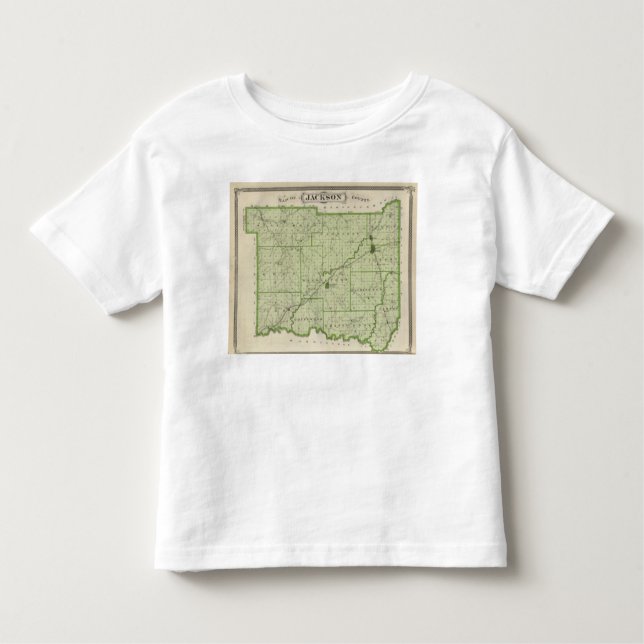 Map of Jackson County Toddler T-shirt (Front)
