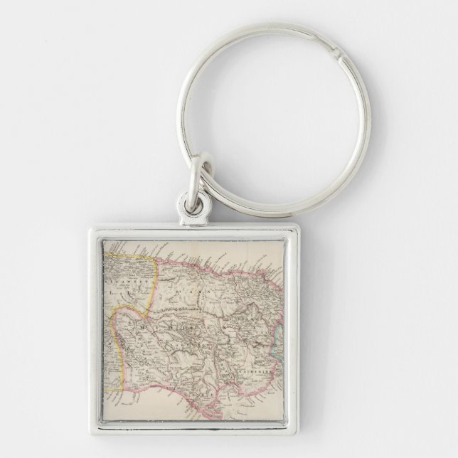 Map of Jamaica Keychain