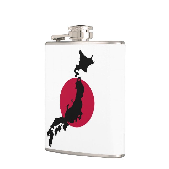 Map of Japan Flask (Left)