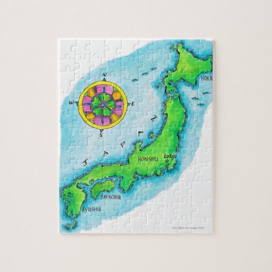 Map of Japan Jigsaw Puzzle