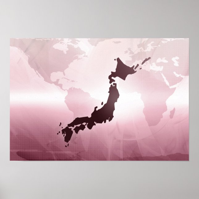 Map of Japan Poster (Front)