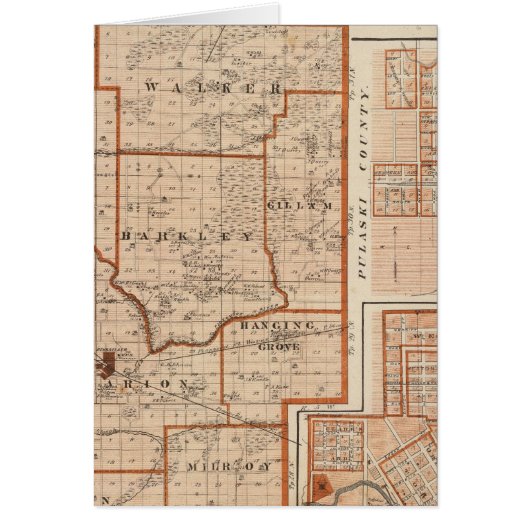 Map of Jasper County Cards (Front)