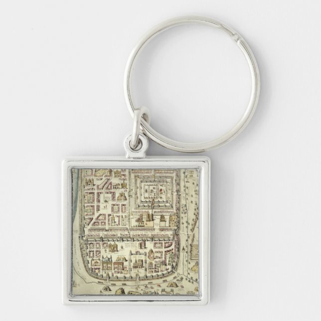 Map of Jerusalem and the surrounding area, from 'C Keychain (Front)