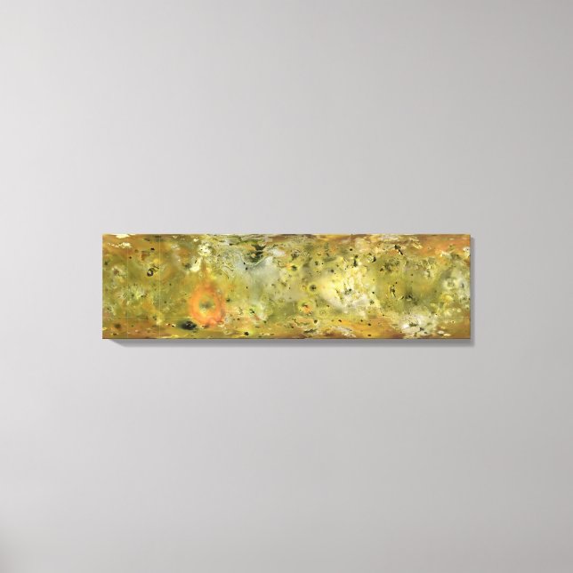 Map of Jupiter's moon Lo Canvas Print (Front)