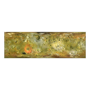 Map of Jupiter's moon Lo Photo Print