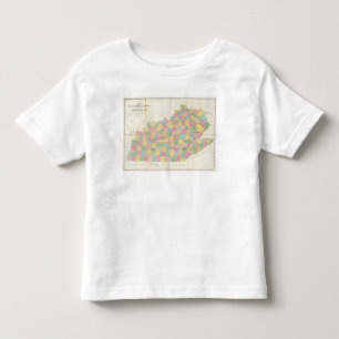 Map of Kentucky & Tennessee Toddler T-shirt