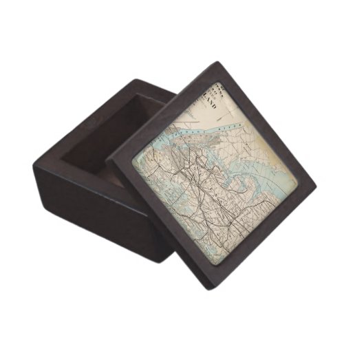 Map of Kings Queens Long Island Gift Box