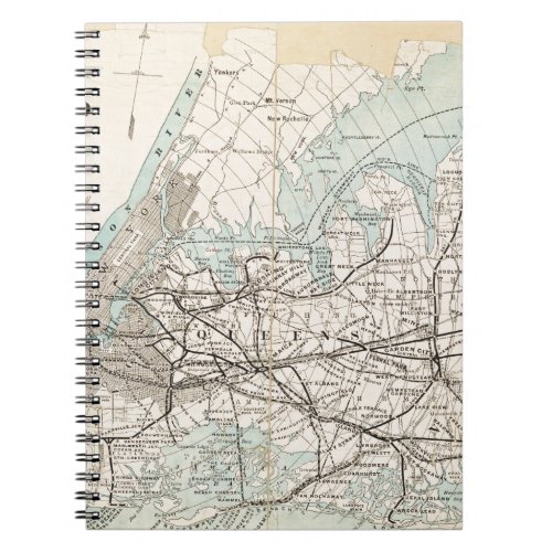 Map of Kings Queens Long Island Notebook