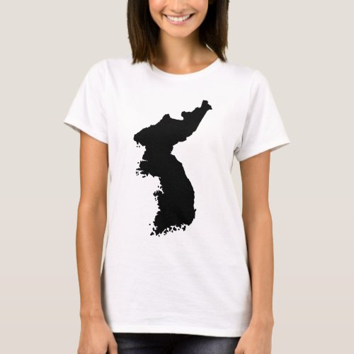 Map of Korea T_Shirt