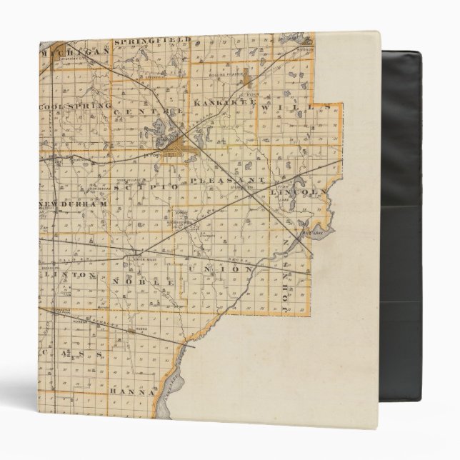 Map of La Porte County Binder (Front/Inside)