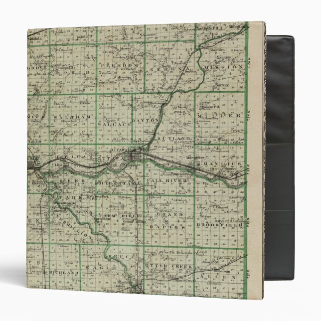 Map of La Salle County 3 Ring Binder (Front/Inside)