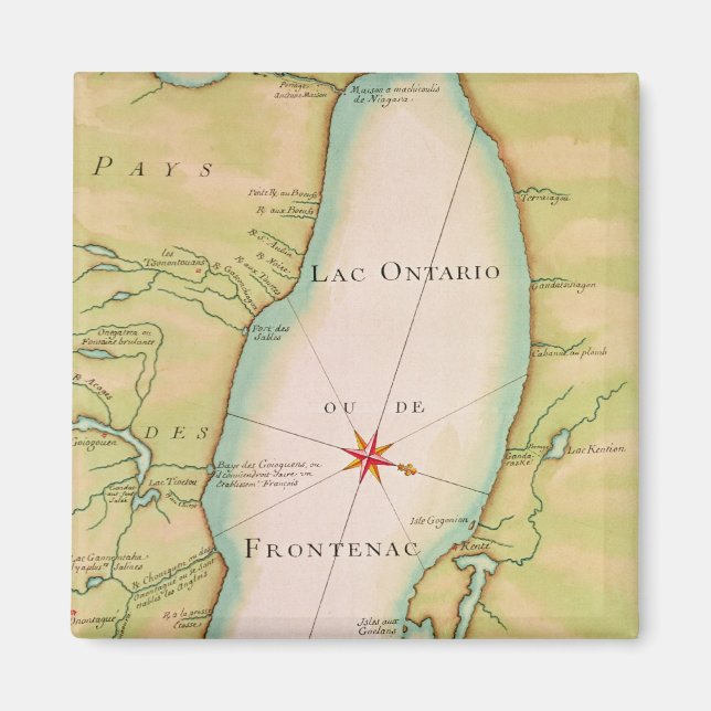 Map of Lake Ontario Magnet (Front)