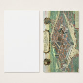 Map of Leipzig, from 'Civitates Orbis Terrarum' by (Front & Back)