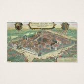 Map of Leipzig, from 'Civitates Orbis Terrarum' by (Back)