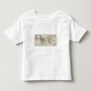Map of Lewis and Clark's Track 2 Toddler T-shirt