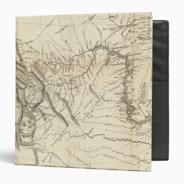 Map of Lewis and Clark's Track 3 Ring Binder (Front/Inside)