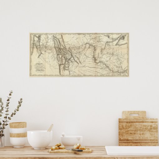 Map of Lewis and Clark's Track Poster | Zazzle