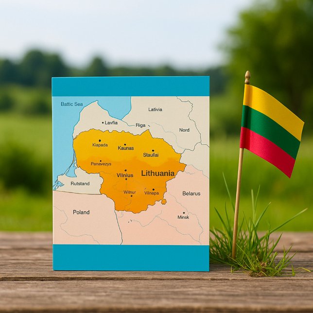 Map Of Lithuania Card (Creator Uploaded)